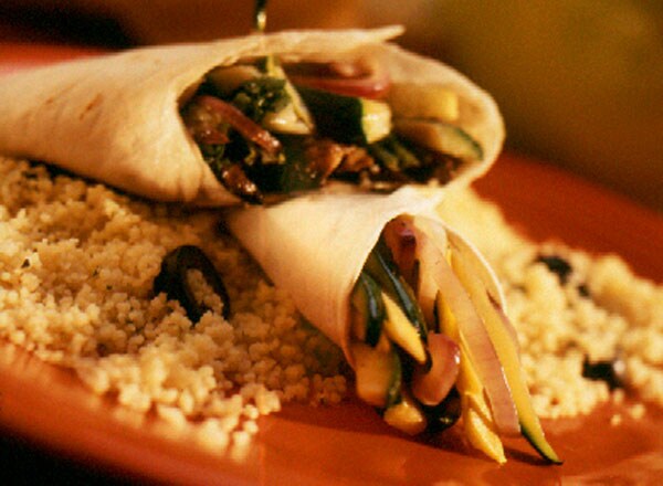 Portabella Sizzle Wrap With Mediterranean Couscous ...