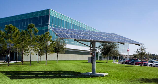 solar panel at corporate office