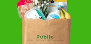 filled Publix grocery bag